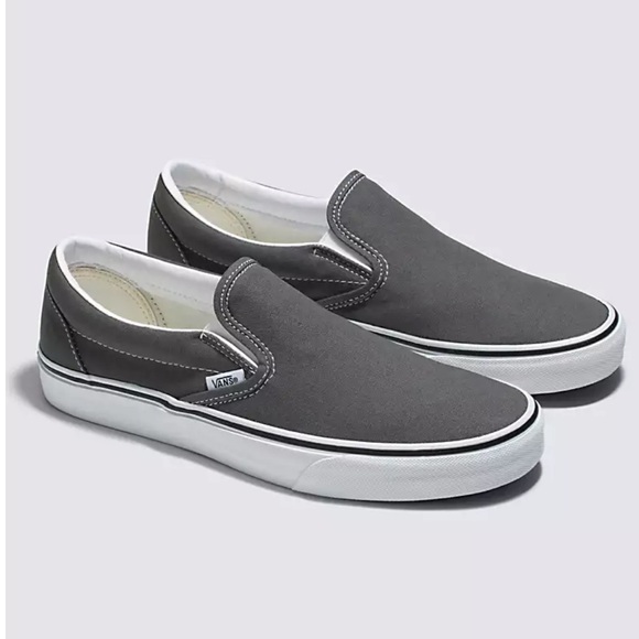 Vans Shoes - Grey Slip On Vans